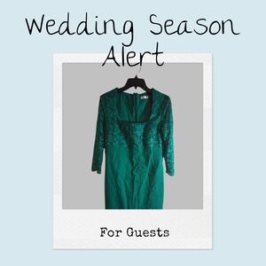 Elegant Green Lace Dress